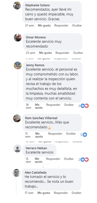 Testimonios clientes Lávame